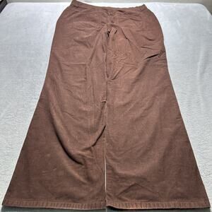 90s Vintage Corduroy Beyond Baggy Pants Women 14 Tall 37x33 Wide Leg Dojo Flared